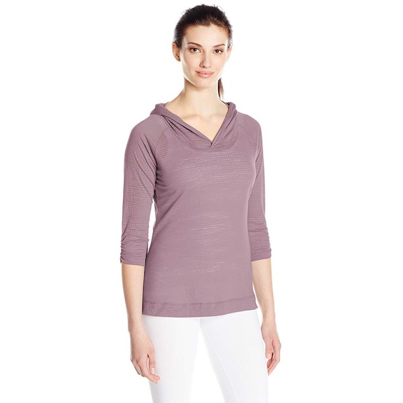 Columbia See Through Burnout 3/4 Sleeve Hoodie - Picture 2 of 6